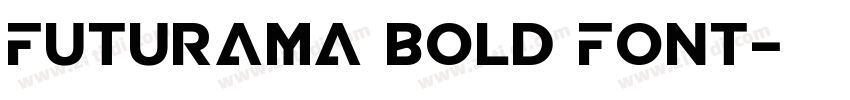 Futurama Bold Font字体转换